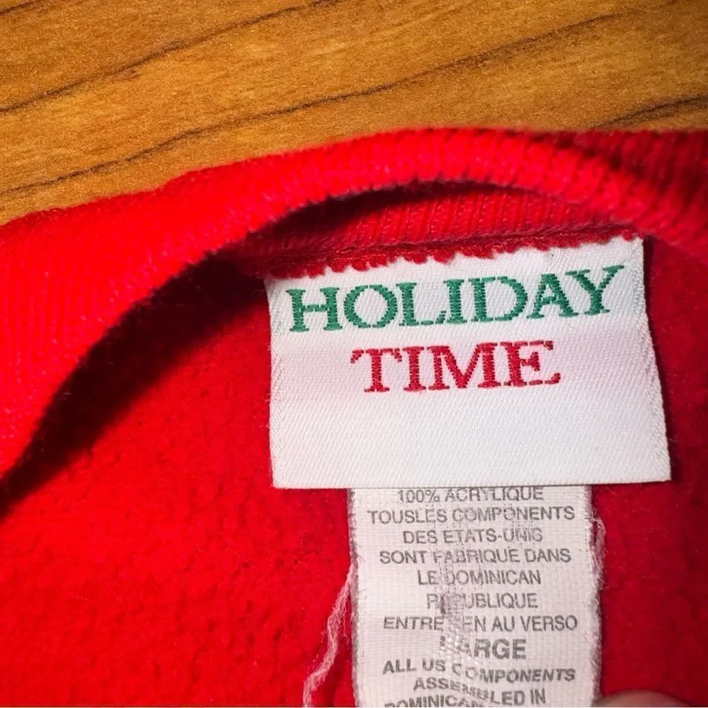 Vintage holiday time Christmas sweatshirt size large